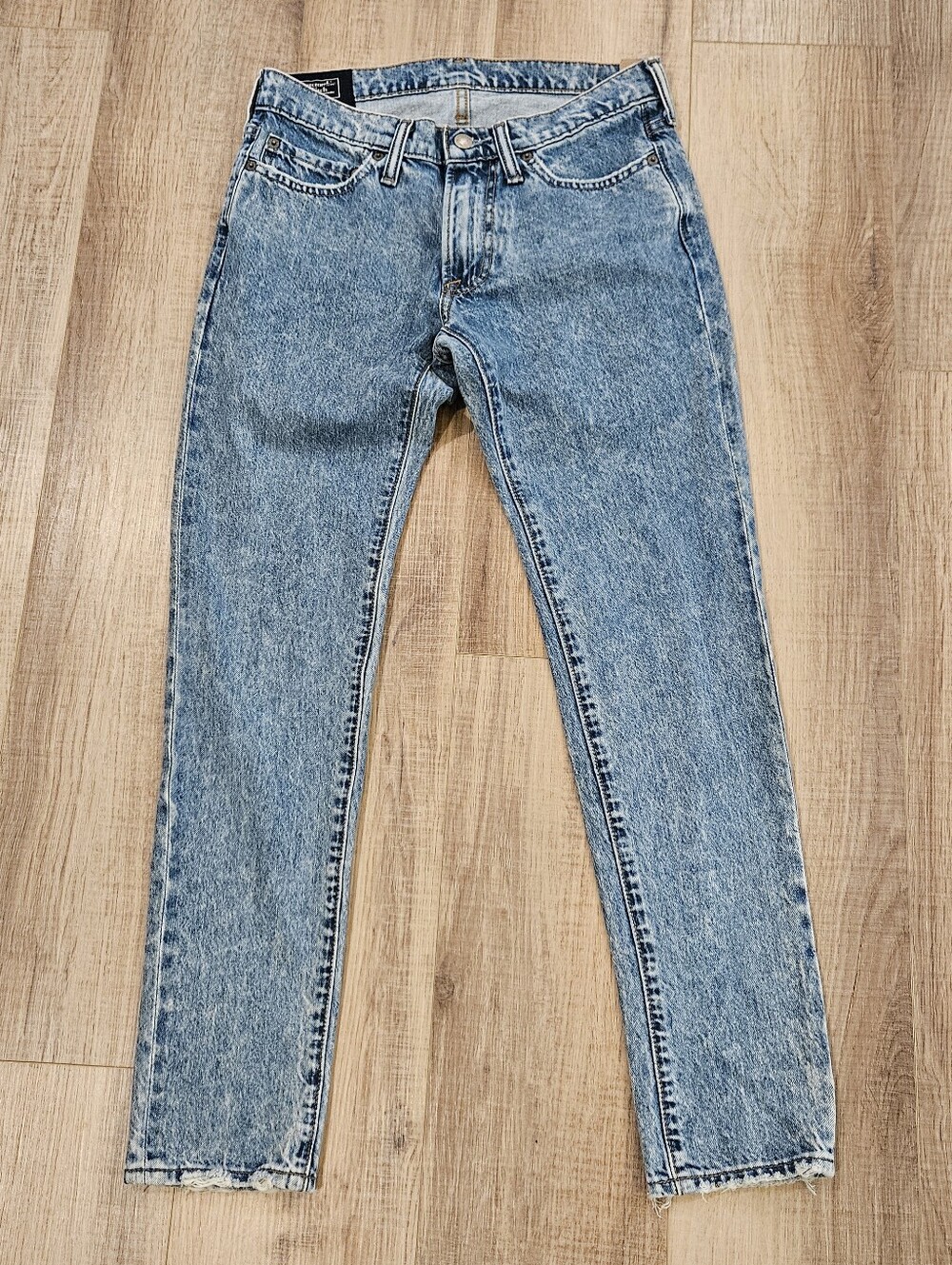 Abercrombie & Fitch Felix Super Skinny Jeans Men 28x30 Blue Acid Wash NWT